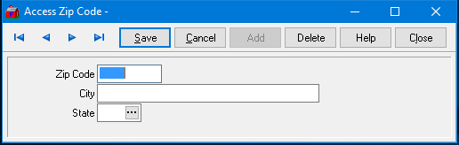 Access Zip Codes