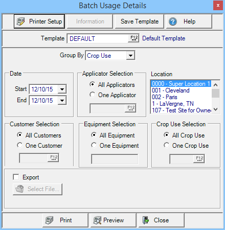 Batch Details