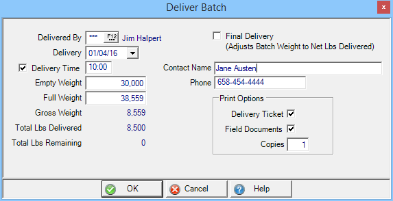 Access Open Batches