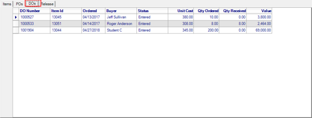 Access Open Purchase Contracts Direct Orders