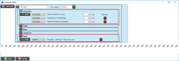 Access Split Orders
